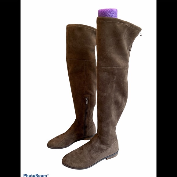 Vince Camuto Crisintha Over-The-Knee Lace Boots, Faux Suede - Picture 2 of 12